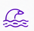 Lake association wave icon